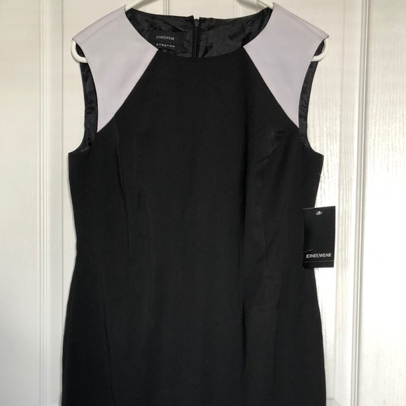 ⭐️NWT Jones Wear Colorblock Sheath Dress Stretch - Picture 3 of 9